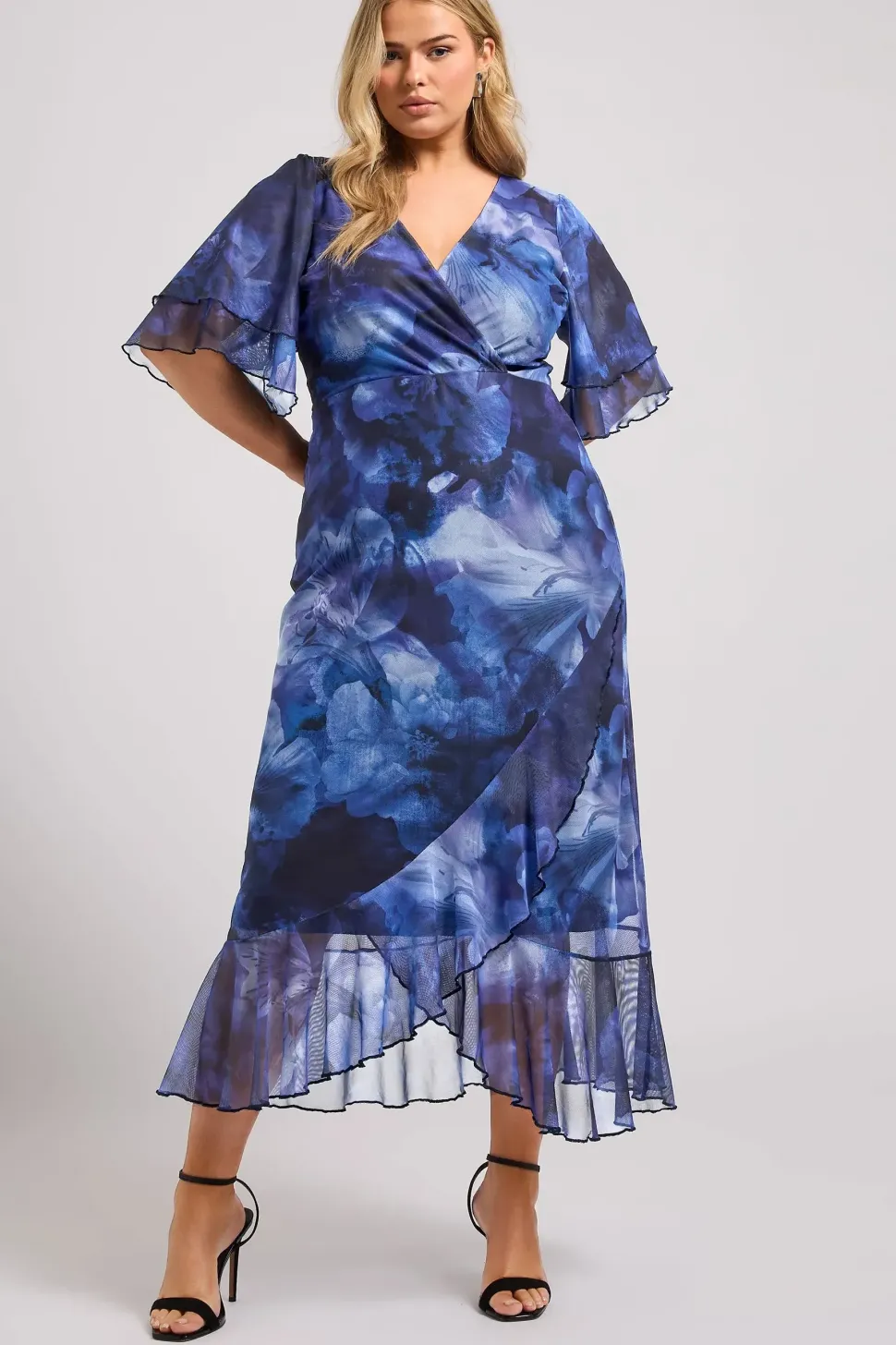 Printed Wrap Dress