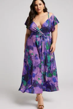Printed Wrap Dress