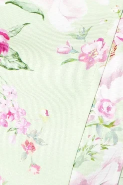 Print Ottoman Twill Corset Top