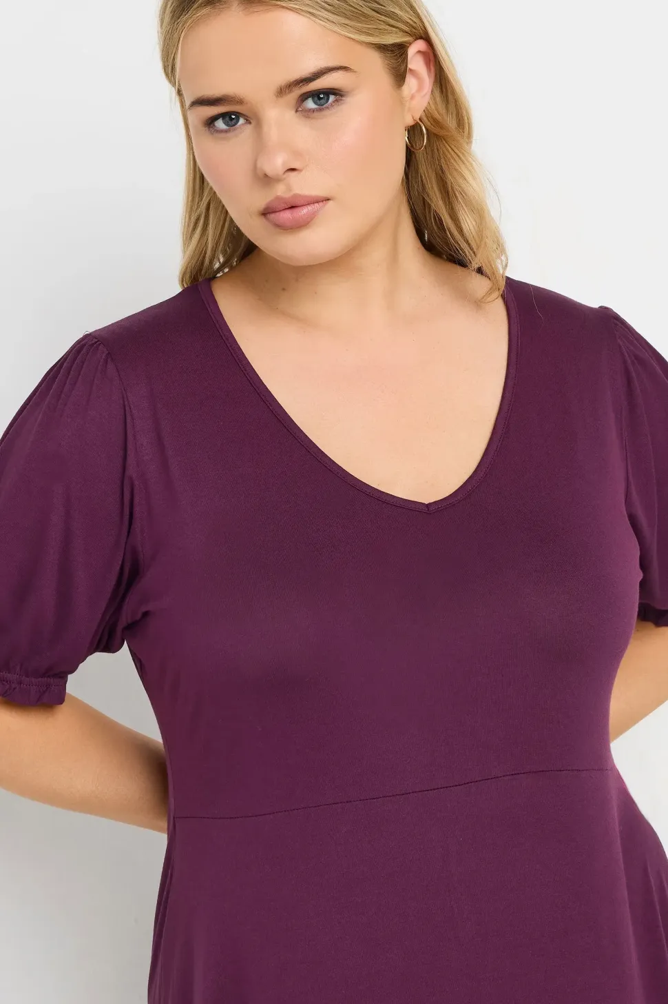 Puff Sleeve Mini Dress