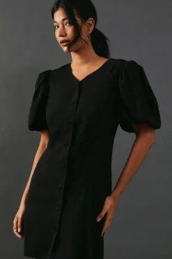 Puff Sleeve Mini Tailored Dress