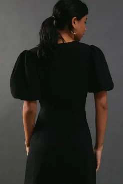 Puff Sleeve Mini Tailored Dress