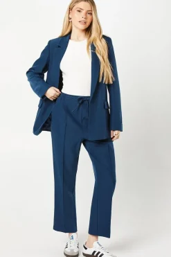 Pull On Elastic Waist Tapered Trouser