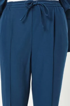 Pull On Elastic Waist Tapered Trouser