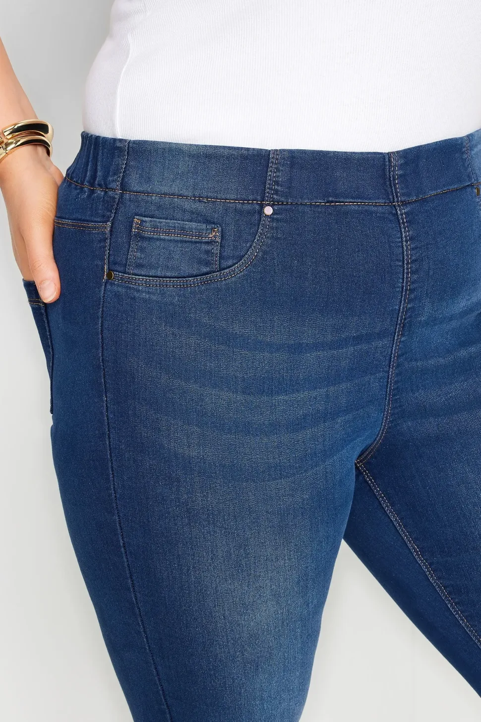Pull On Jenny Denim Jeggings