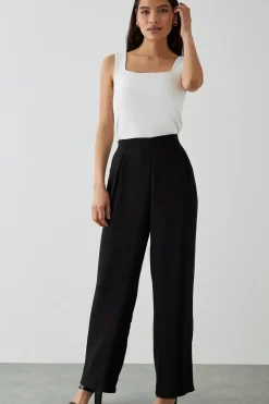 Pull On Wide Leg Trouser