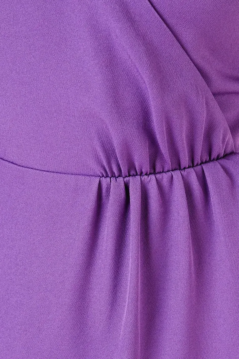 Purple Twist Detail Wrap Dress