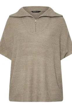 Quarter Zip Short Sleeve Jumper