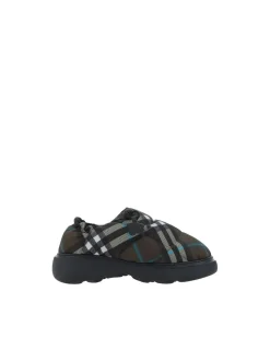 Quilted Slip-On Flat Shoes with Iconic Check Pattern