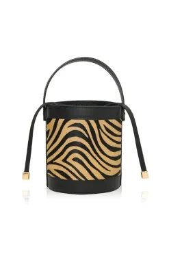 "Anse' Tiger Print Bucket Bag