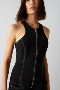 Racer Neck Tailored Jumpsuit