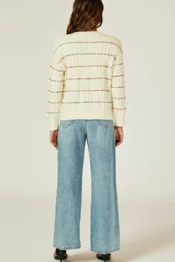 Rainbow Stripe Knitted Cardigan
