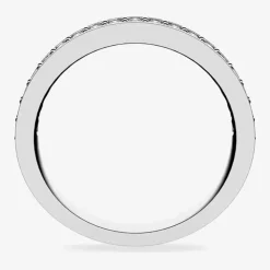 Rare Clear Crystal Channel Half Eternity Ring 1121068