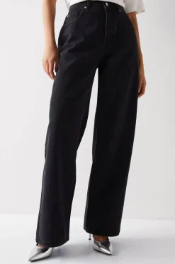 Raw Denim Straight Leg Jean