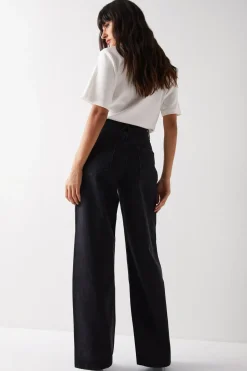 Raw Denim Straight Leg Jean