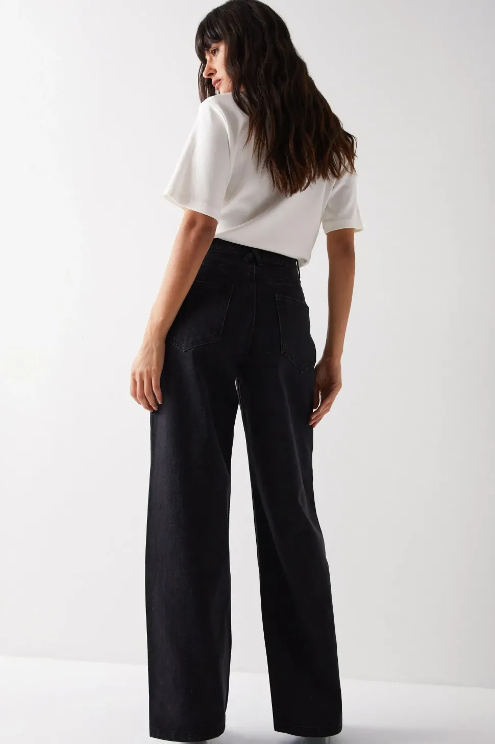 Raw Denim Straight Leg Jean