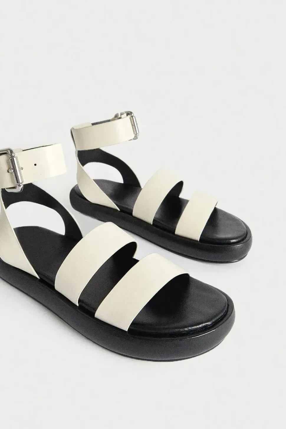 Real Leather Chunky Gladiator Sandal