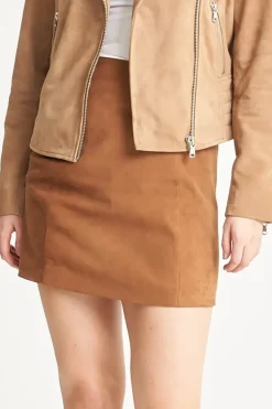 Real Suede Mini Skirt