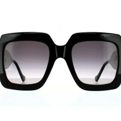 Rectangle Black Grey Gradient Sunglasses