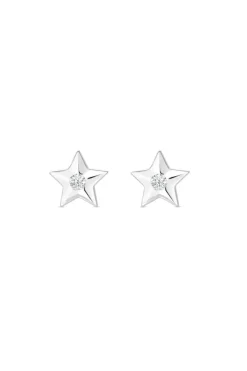 Recycled Sterling Silver 925 Mini Star Stud Earrings