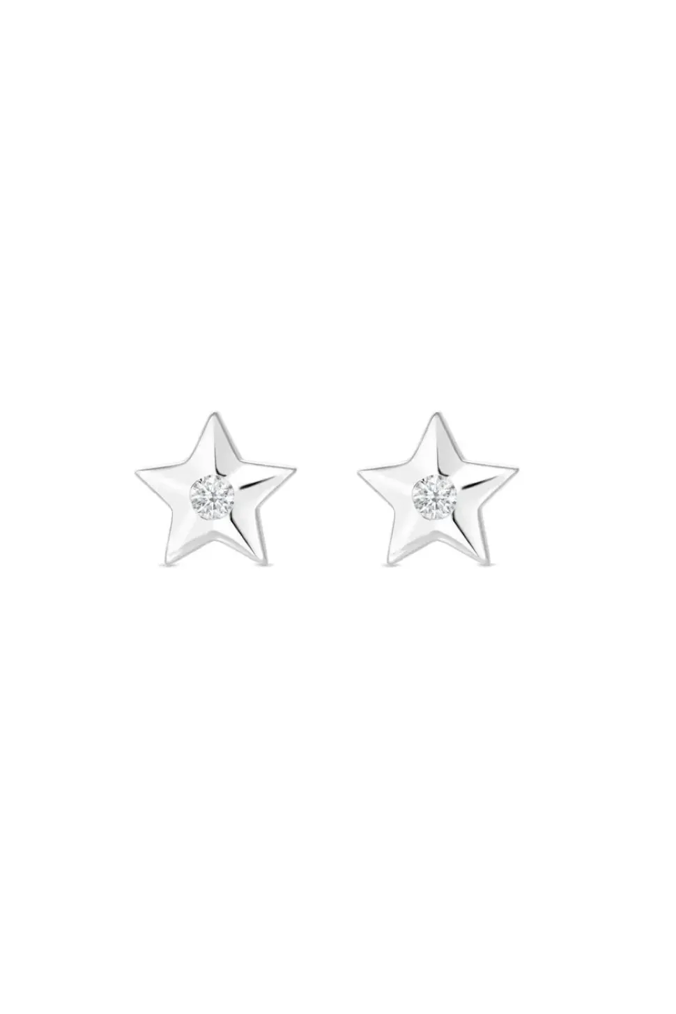 Recycled Sterling Silver 925 Mini Star Stud Earrings