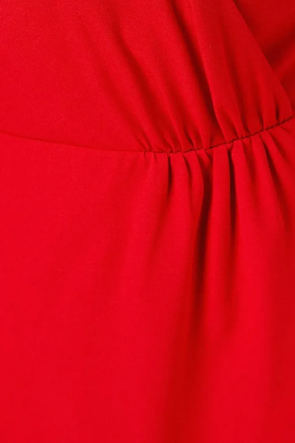 Red Twist Detail Wrap Dress