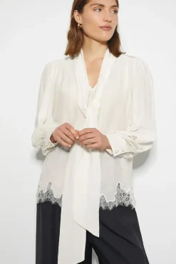 Reece Lacy Pussybow Blouse