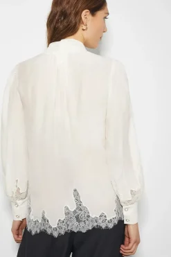 Reece Lacy Pussybow Blouse