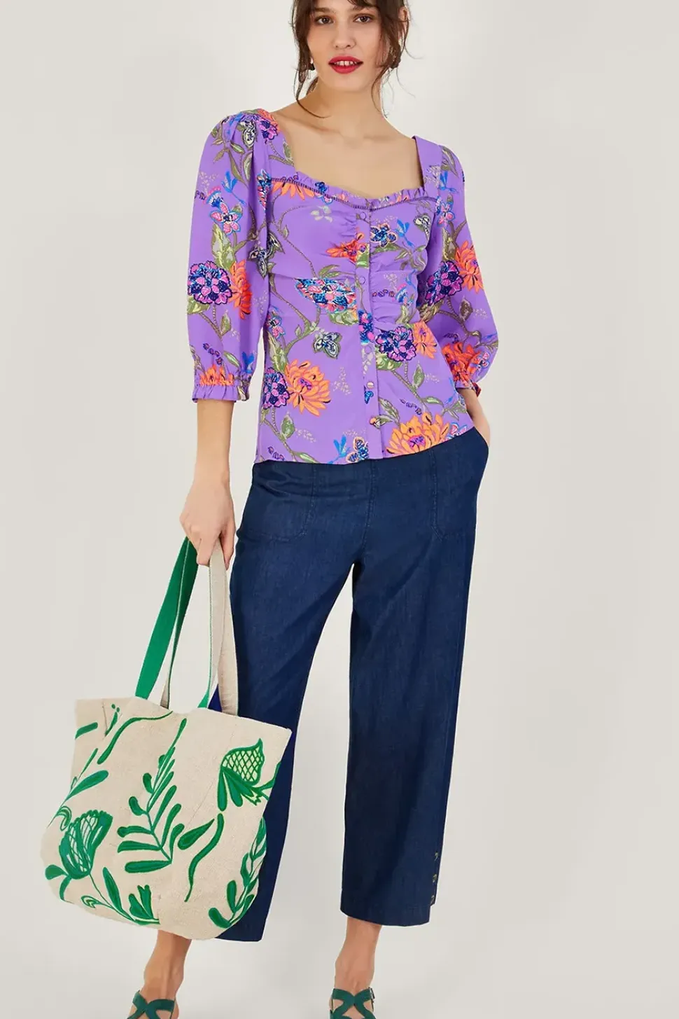 Regina Print Puff Sleeve Top