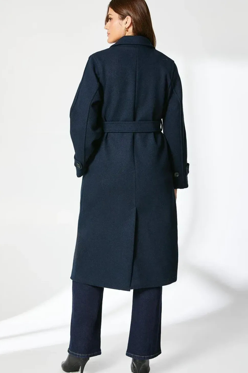 Relaxed Belted Wrap Coat