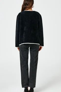 Relaxed Boucle Jacket In Black