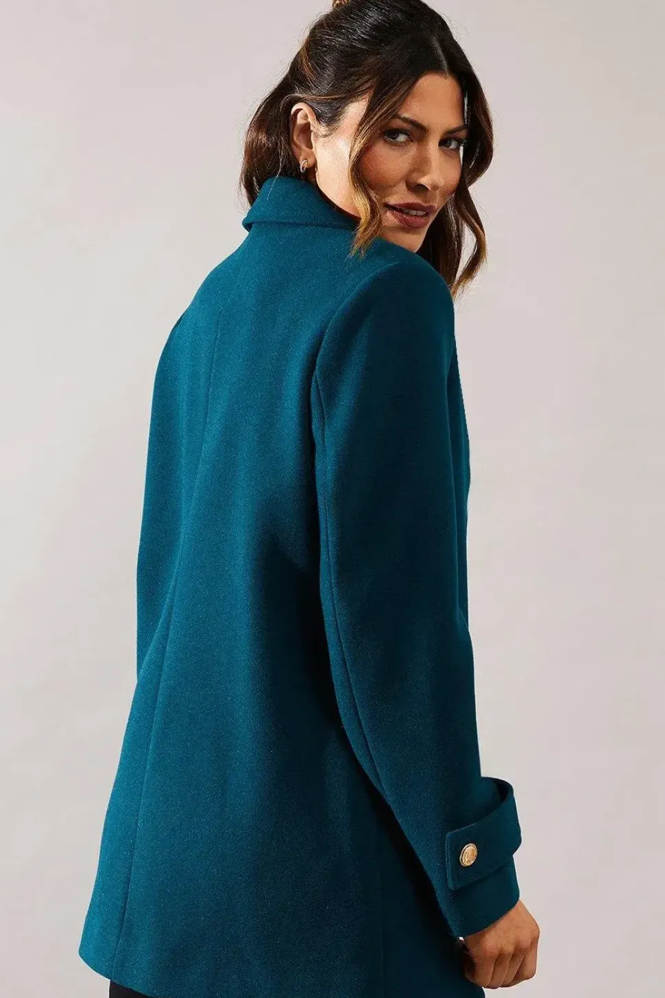 Revere Collar Blazer Coat