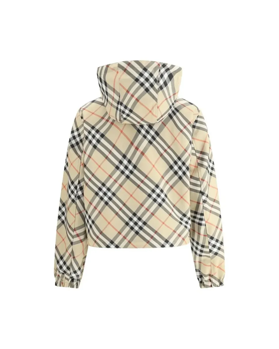 Reversible Jacket with Adjustable Hood and Zippered Pockets