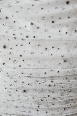 Rhinestone Jersey Corset Wedding Dress
