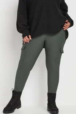 Ribbed Cargo Leggings