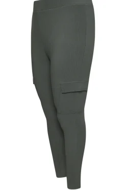 Ribbed Cargo Leggings