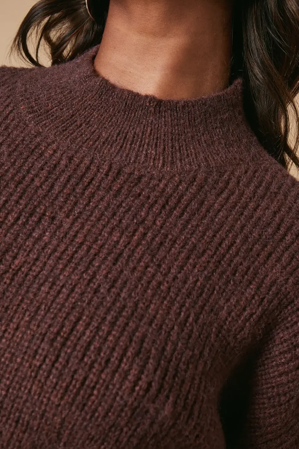 Ribbed Crew Neck Jumper
