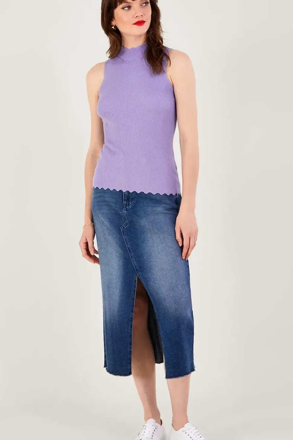 Ribbed Halter Neck Tank Top