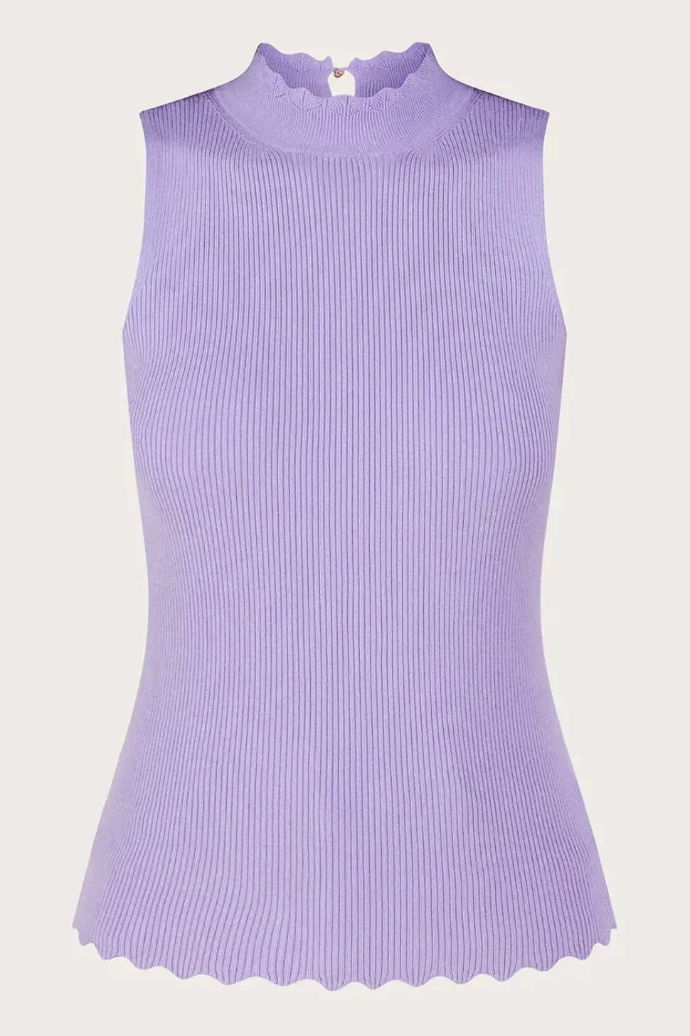 Ribbed Halter Neck Tank Top