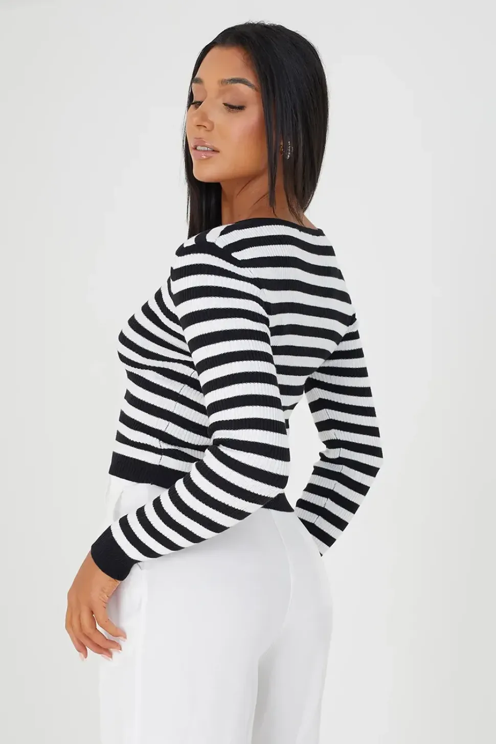 Ribbed Knitted Cardigan