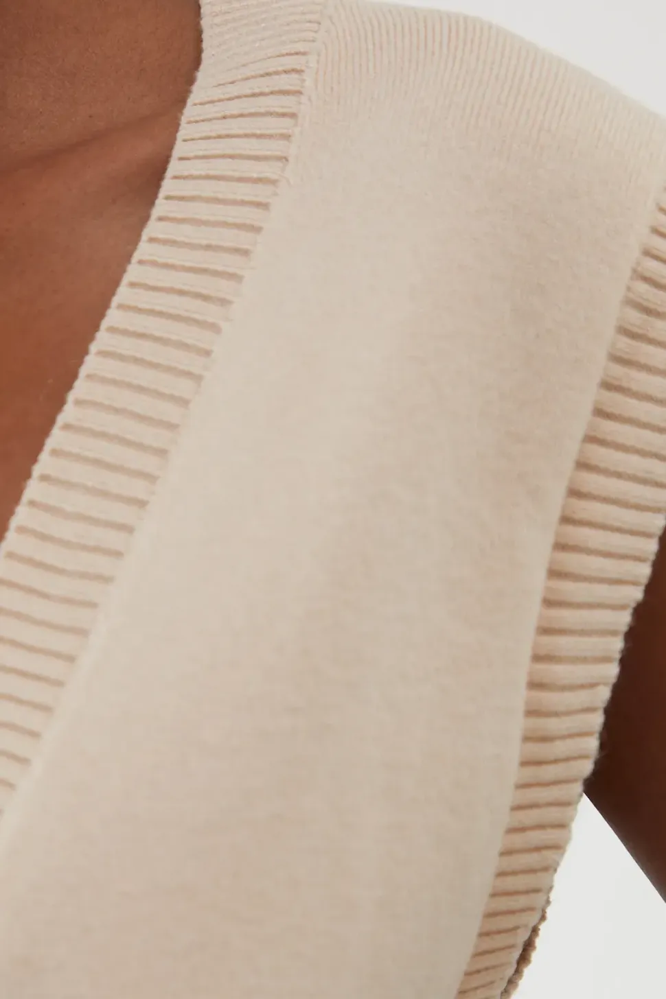 Rib Knit Plunge Sleeveless Vest Fitted Maxi Dress