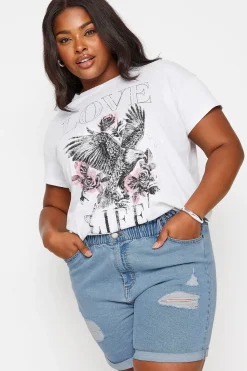 Ripped Denim Shorts