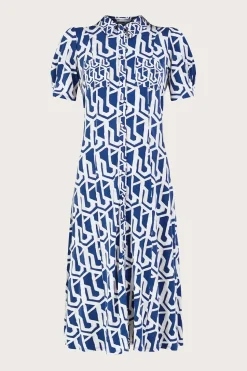 Rizzoli Geometric Print Shirt Dress