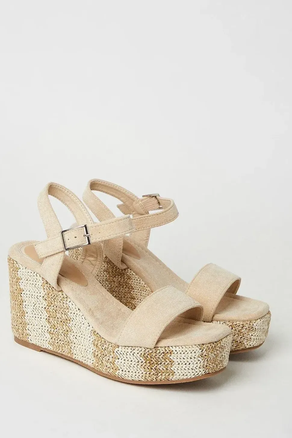 Roberta Multi Colour Covered Wedge Sandals