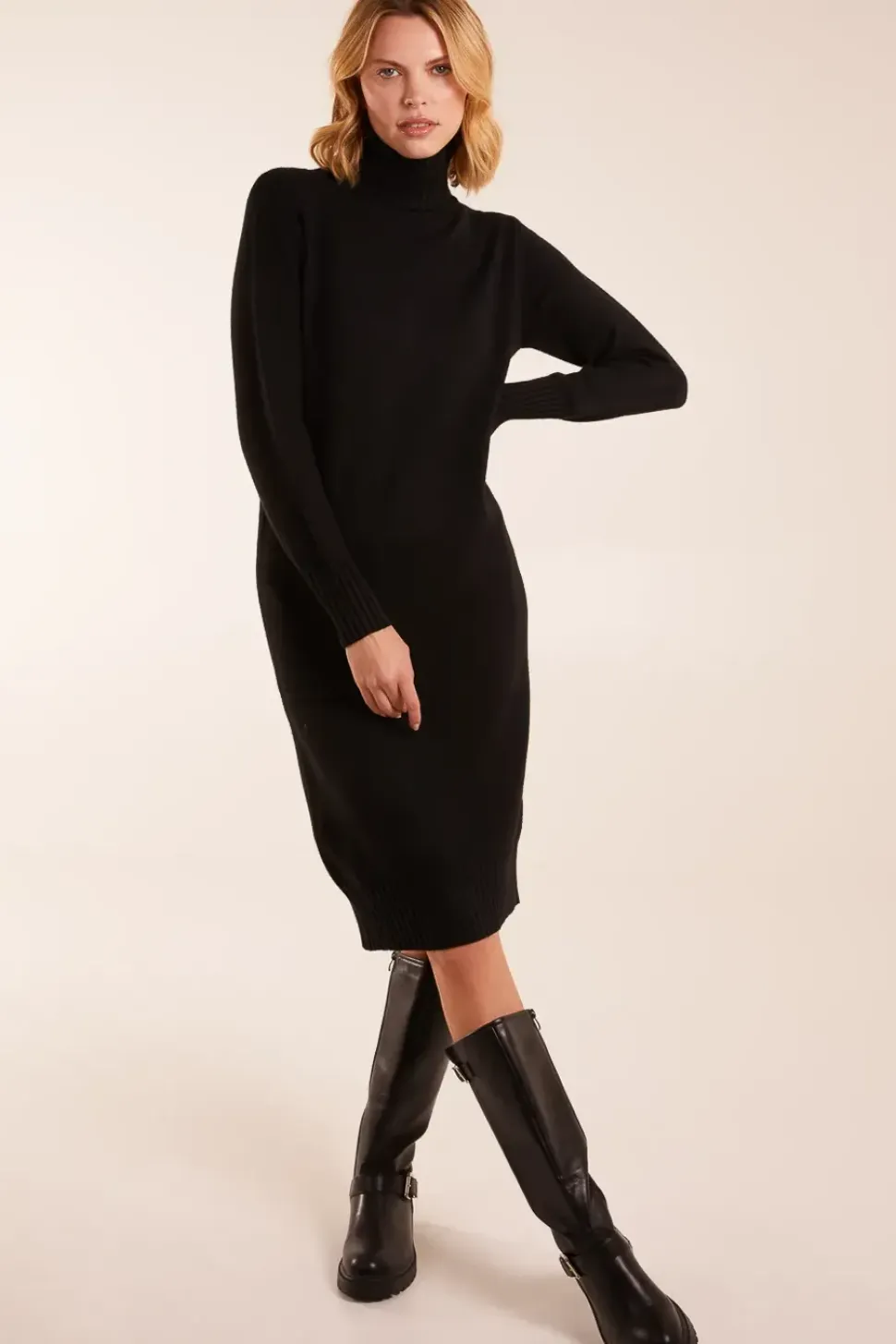 Roll Neck Jumper Dress