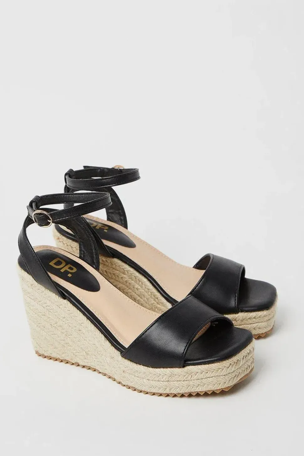 Romina High Heeled Espadrille Wedge Sandals