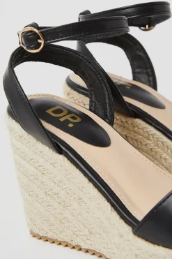 Romina High Heeled Espadrille Wedge Sandals