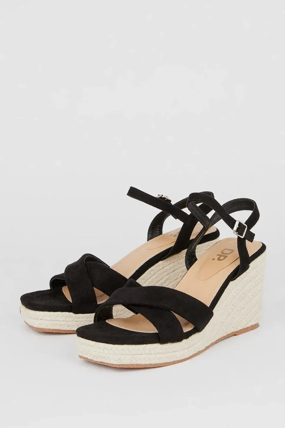 Rose Cross Strap Wedges