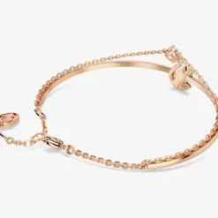 Rose Gold Plated Black Swan Bangle 5678048