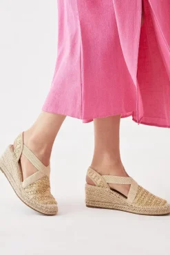 Rosse Elastic Espadrille Wedges